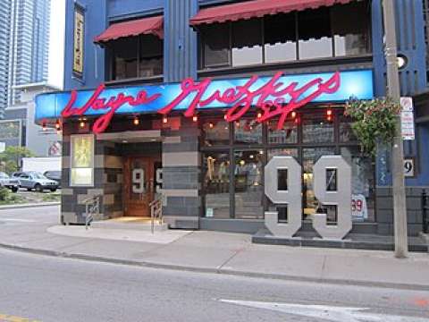 Gretzky has operated a restaurant named Wayne Gretzky's in downtown Toronto since 1993.
