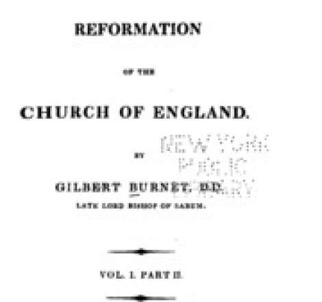 The History of the Reformation of the Church of England Vol II