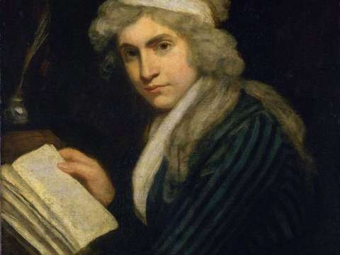 Wollstonecraft in 1790–91, by John Opie