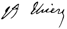 Adolphe Thiers Signature