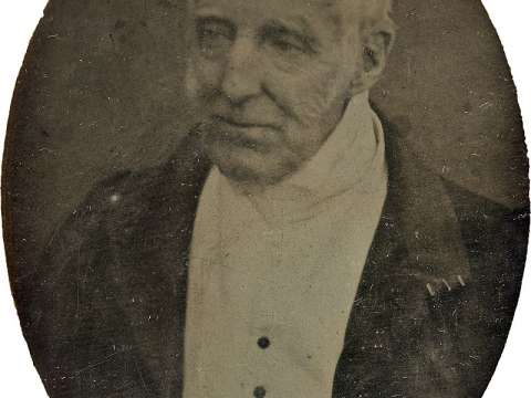 Daguerreotype of the Duke of Wellington, then aged 74 or 75, by Antoine Claudet, 1844