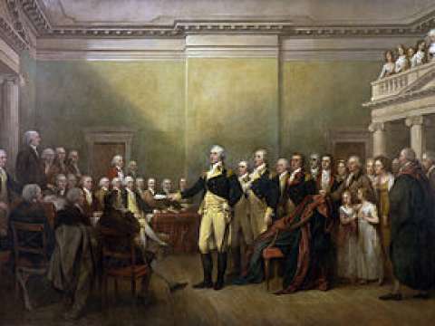 General George Washington Resigning His Commission, by John Trumbull, 1824