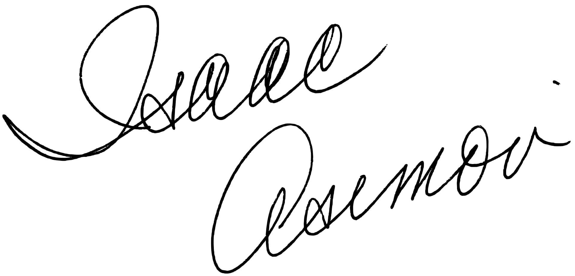 Isaac Asimov Signature