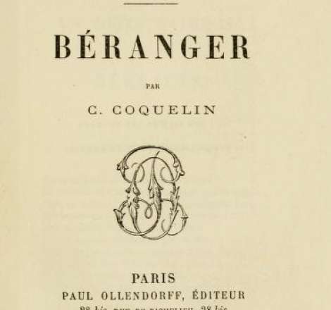 Béranger, un poete national