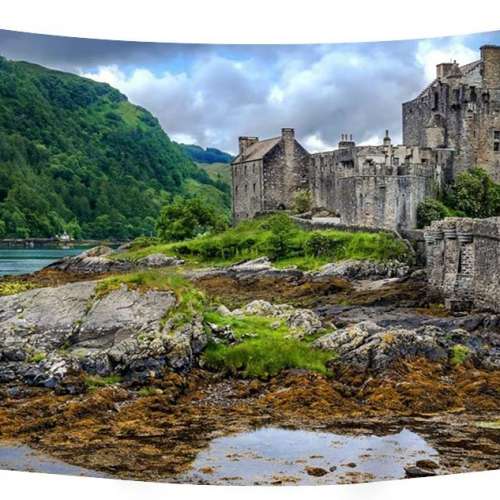 Eilean Donan Castle Scotland Tapestry