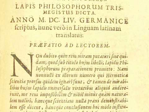 Page of Theatrum Chemicum Volume VI (1659)