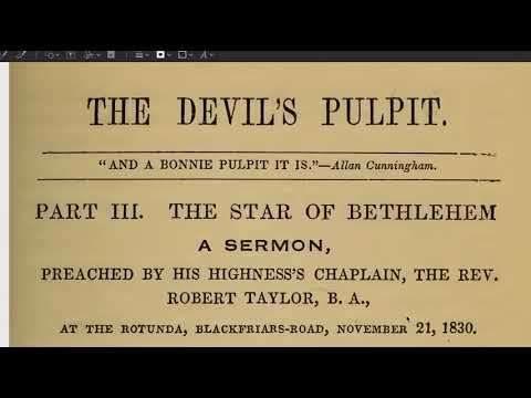 The Devil's Pulpit Part 3 to page 46 , Rev. Taylor