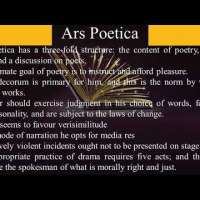 Horace and The Art of Poetry