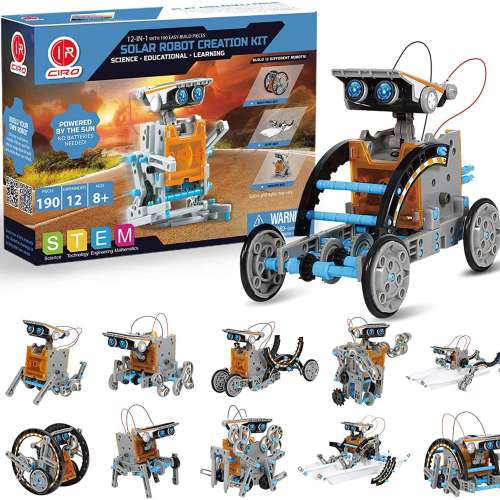 12-in-1 Solar Robot Toys