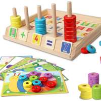 Lydaz Wooden Puzzles Counting Toys