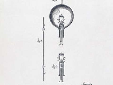 U.S. Patent #223898: Electric-Lamp, issued January 27, 1880