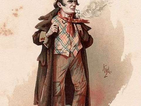 The Artful Dodger from Oliver Twist. His dialect is rooted in Cockney English.