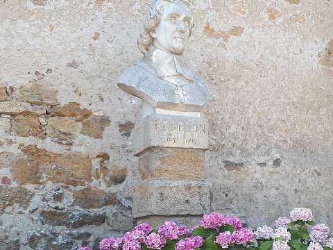 Bust of François Fénelon in Carennac, France