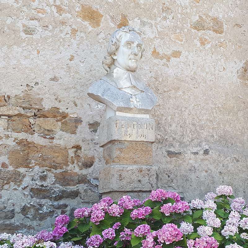 Bust of François Fénelon in Carennac, France