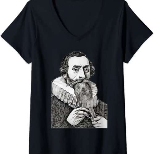 Johannes Kepler V-Neck T-Shirt