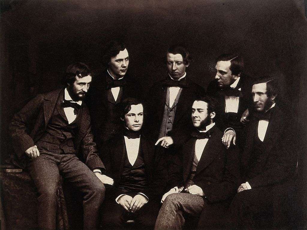 Lister with fellow Residents at the Old Royal Infirmary, Edinburgh, c. 1855