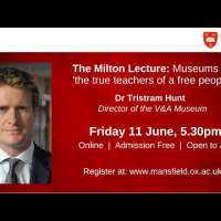 The 2021 Milton Lecture: Museums as 