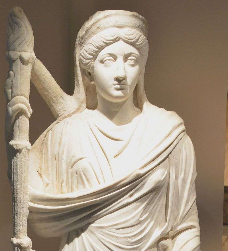 Marble statue of Lucilla, 150–200 AD, Bardo National Museum, Tunisia