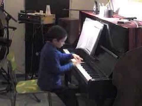 Ariel Lanyi, 9 year old boy, jazz- improvising on the piano