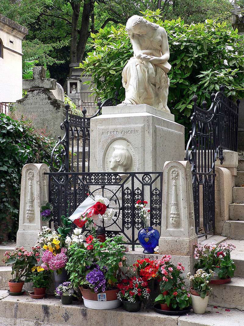 Chopin's grave, Père-Lachaise cemetery, Paris
