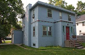 The Zimmerman family home in Hibbing, Minnesota