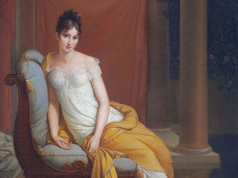 Madame Récamier (1777–1849) by Alexandre-Evariste Fragonard Juliette Récamier was a friend and intellectual correspondent of Constant