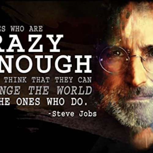 Motivational Classroom Poster Steve Jobs Growth Mindset Apple Computer Crazy Think Different