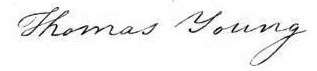Thomas Young Signature