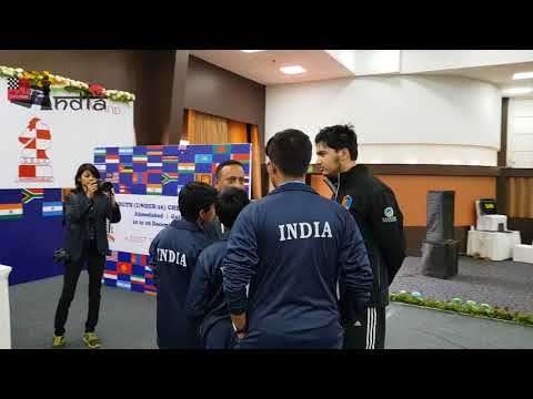 Exclusive scenes! India versus Armenia! Round 3 at World Juniors