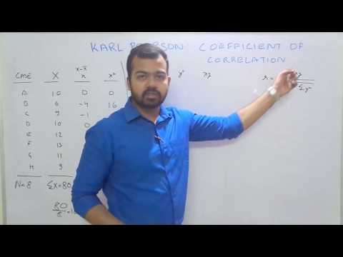 Karl Pearson Coefficient of Correlation
