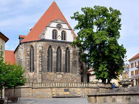 The church in Arnstadt where Bach had been the organist from 1703 to 1707. In 1935 the church was renamed to 