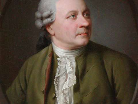 Portrait of Friedrich Gottlieb Klopstock circa 1779 by Jens Juel