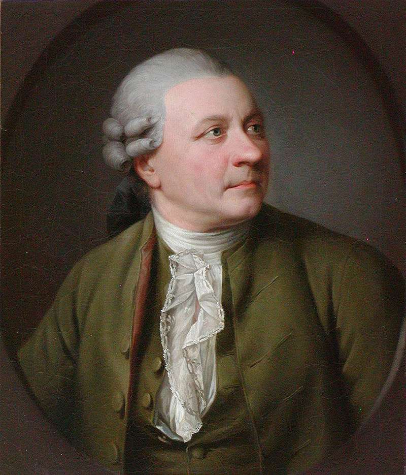 Portrait of Friedrich Gottlieb Klopstock circa 1779 by Jens Juel