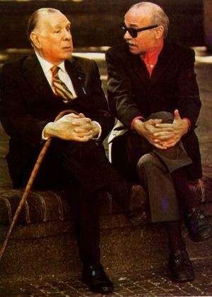 Borges and Argentine writer Ernesto Sabato