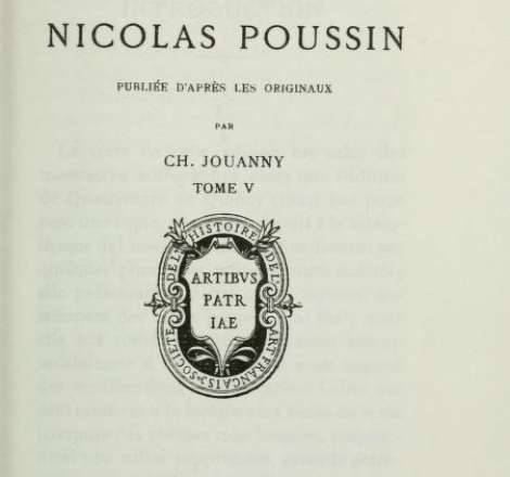 Correspondance de Nicolas Poussin