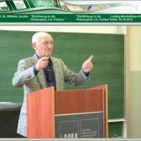 Prof. Dr. Wilhelm Jacobs: Einführung in die Philosophie J.G. Fichtes