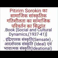 Theory of Social Change: Pitirim Sorokin B.A.-I P-I