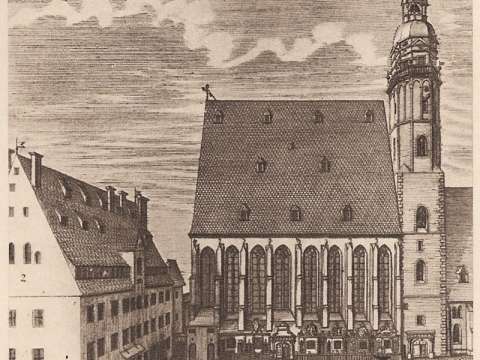 St. Thomas Church and School, Leipzig in 1723