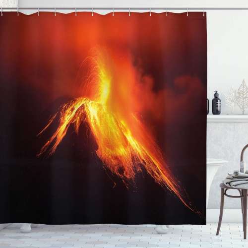 Ambesonne Volcano Shower Curtain