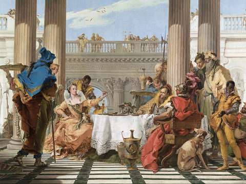 The Banquet of Cleopatra (1744), by Giovanni Battista Tiepolo, now in the National Gallery of Victoria, Melbourne