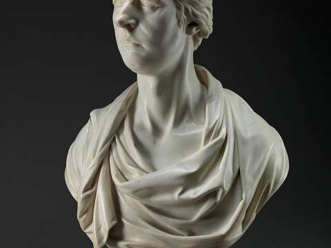 Marble bust of William Pitt by Joseph Nollekens, 1807. Yale Center for British Art
