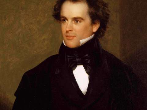 Portrait of Nathaniel Hawthorne by Charles Osgood, 1841 (Peabody Essex Museum)
