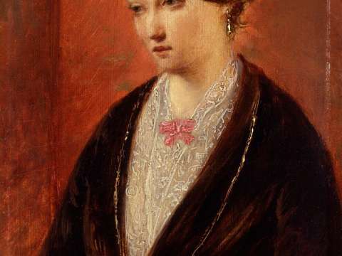 Painting of Nightingale by Augustus Egg, c. 1840s