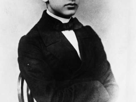 Tchaikovsky as a student at the Moscow Conservatory. Photo, 1863