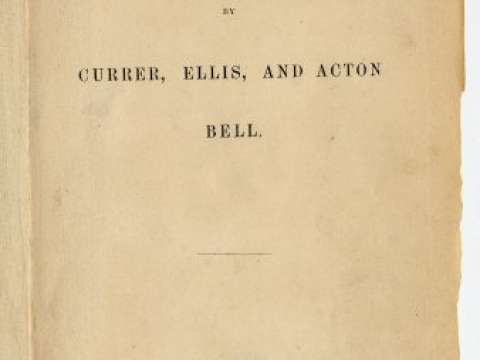 Poems by Currer, Ellis and Acton Bell. First edition