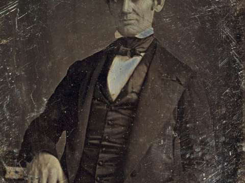  Lincoln in his late 30s as a member of the U.S. House of Representatives. Photo taken by one of Lincoln's law students around 1846.
