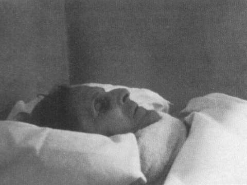 Wittgenstein on his deathbed, 1951