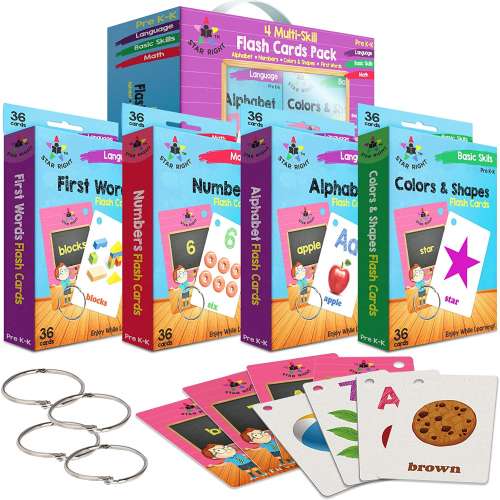Star Right Flash Cards Set of 4