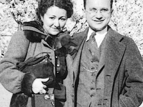 Milton Friedman and future wife Rose Friedman in 1935