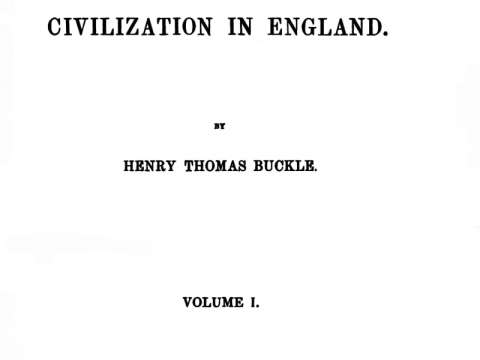 Title page of the first edition of History of Civilization in England